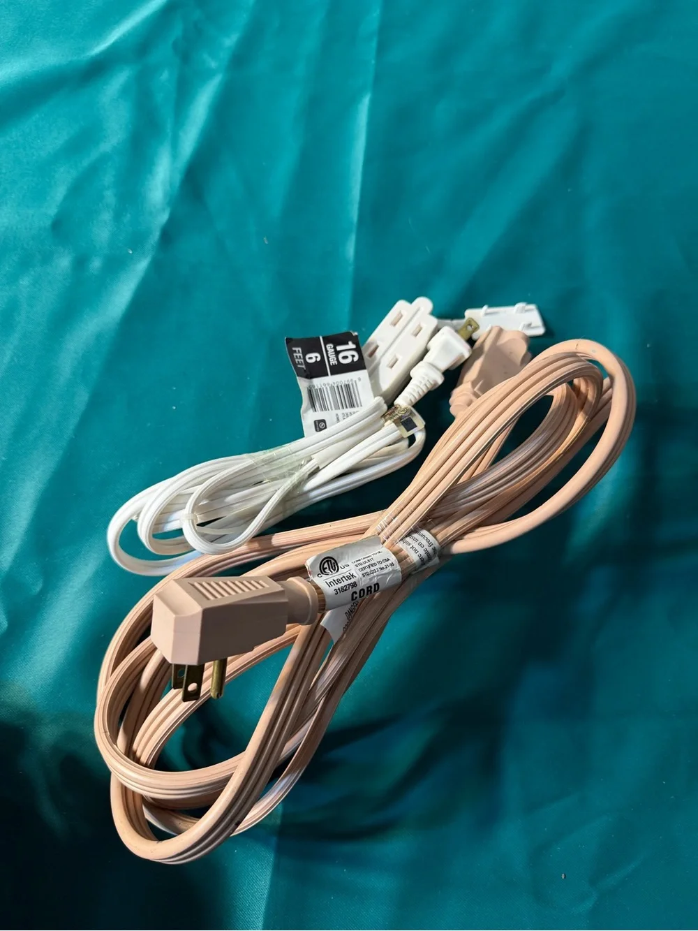 Beige Replacement Power Extension Cord for Cell Phone Accessories